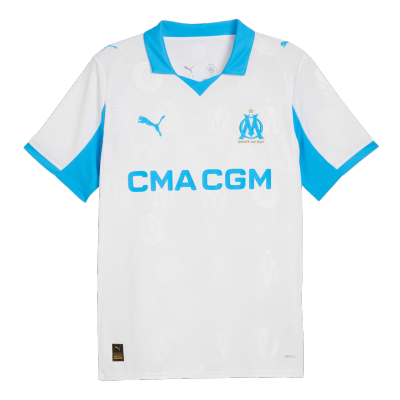 Men's Marseille Home Soccer Jersey 2025/26 - acejersey