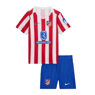 Kid's Atletico Madrid Home Jersey Kit(Jersey+Shorts) 2025/26 - acejersey