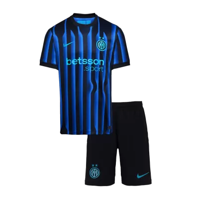 Kid's Inter Milan Home Jersey Kit(Jersey+Shorts) 2025/26 - acejersey