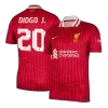 Men's Liverpool DIOGO J. #20 Home Soccer Jersey 2024/25 - UCL - acejersey