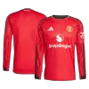 Men's Manchester United Home Long Sleeve Soccer Jersey 2025/26 - acejersey