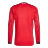 Men's Manchester United Home Long Sleeve Soccer Jersey 2025/26 - acejersey