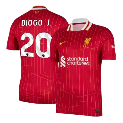 Men's Liverpool DIOGO J. #20 Home Soccer Jersey 2024/25 - acejersey