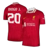 Liverpool DIOGO J. #20 Home Soccer Jersey 2024/25 - Player Version - UCL - acejersey