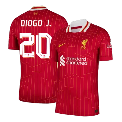 Liverpool DIOGO J. #20 Home Soccer Jersey 2024/25 - Player Version - UCL - acejersey