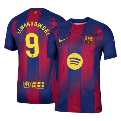 Barcelona LEWANDOWSKI #9 Home Soccer Jersey 2025/26 - Player Version - acejersey