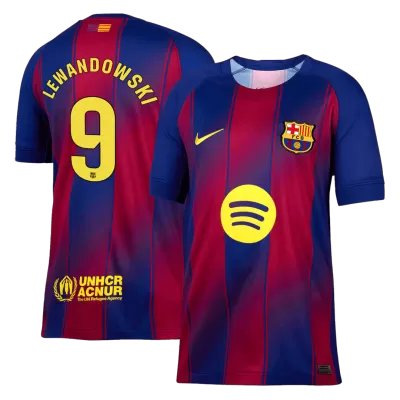 Men's Barcelona LEWANDOWSKI #9 Home Soccer Jersey 2025/26 - acejersey
