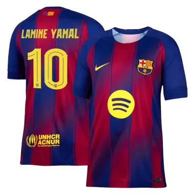 Men's Barcelona LAMINE YAMAL #10 Home Soccer Jersey 2025/26 - UCL - acejersey