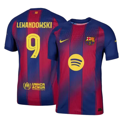 Barcelona LEWANDOWSKI #9 Home Soccer Jersey 2025/26 UCL - Player Version  - acejersey