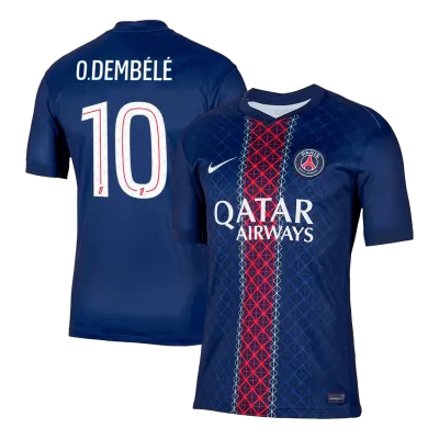 Men's PSG O.DEMBÉLÉ #10 Home Soccer Jersey 2025/26 - acejersey