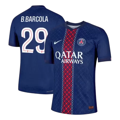 PSG B.BARCOLA #29 Home Soccer Jersey 2025/26 - Player Version - acejersey