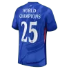 Chelsea WORLD CHAMPIONS #25 Home Soccer Jersey 2025/26 with chest badge - Player Version - acejersey