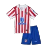 Kid's Atletico Madrid Home Jersey Kit(Jersey+Shorts) 2025/26 - acejersey