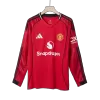 Men's Manchester United Home Long Sleeve Soccer Jersey 2025/26 - acejersey