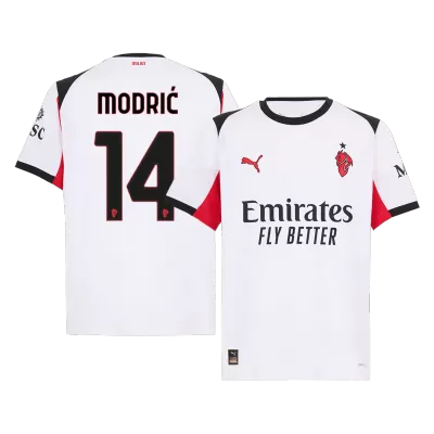 Men's AC Milan MODRIĆ #14 Away Soccer Jersey 2025/26 - acejersey
