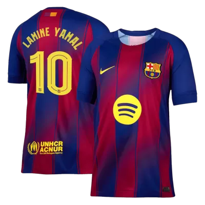Men's Barcelona LAMINE YAMAL #10 Home Soccer Jersey 2025/26 - UCL - acejersey