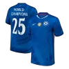 Men's Chelsea WORLD CHAMPIONS #25 Home Soccer Jersey 2025/26 with chest badge - acejersey