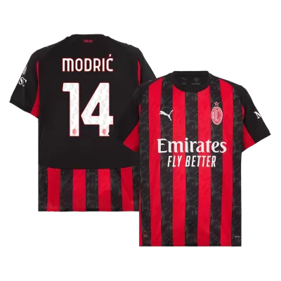 Men's AC Milan MODRIĆ #14 Home Soccer Jersey 2025/26 - acejersey