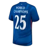Men's Chelsea WORLD CHAMPIONS #25 Home Soccer Jersey 2025/26 with chest badge - acejersey