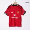 Kid's Manchester United Home Jersey Kit(Jersey+Shorts) 2025/26 - acejersey