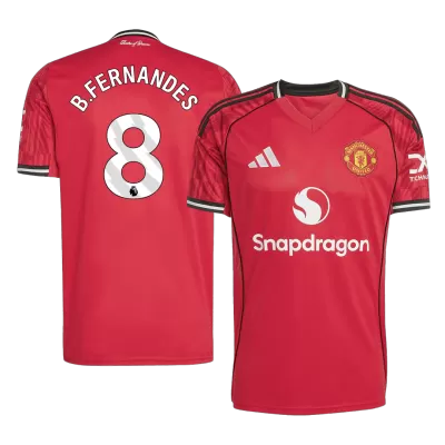 Men's Manchester United B.FERNANDES #8 Home Soccer Jersey 2025/26 - acejersey