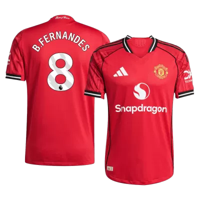 Manchester United B.FERNANDES #8 Home Soccer Jersey 2025/26 - Player Version - acejersey