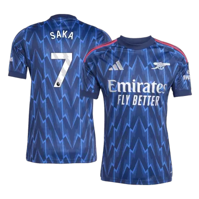 Men's Arsenal SAKA #7 Away Soccer Jersey 2025/26 - acejersey