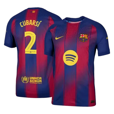 Barcelona CUBARSÍ #2 Home Soccer Jersey 2025/26 - Player Version - UCL - acejersey