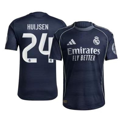 Real Madrid HUIJSEN #24 Away Soccer Jersey 2025/26 - Player Version - acejersey