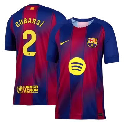 Men's Barcelona CUBARSÍ #2 Home Soccer Jersey 2025/26 - acejersey