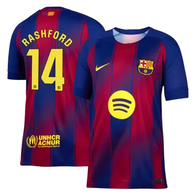Men's Barcelona RASHFORD #14 Home Soccer Jersey 2025/26 - acejersey