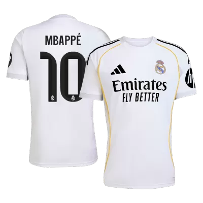 Men's Real Madrid MBAPPÉ #10 Home Soccer Jersey 2025/26 - acejersey