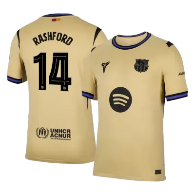 Men's Barcelona RASHFORD #14 Away Soccer Jersey 2025/26 - UCL - acejersey
