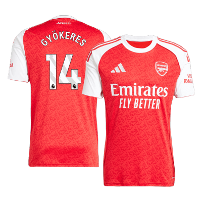 Arsenal GYÖKERES #14 Home Soccer Jersey 2025/26 - acejersey
