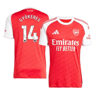 Arsenal GYÖKERES #14 Home Soccer Jersey 2025/26 - acejersey