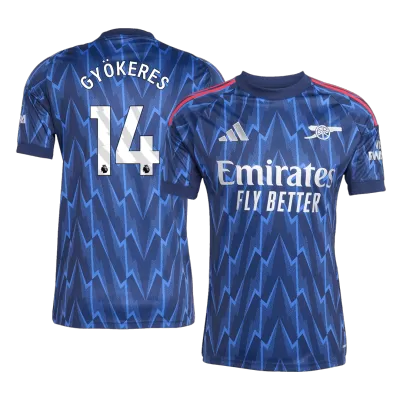 Arsenal GYÖKERES #14 Away Soccer Jersey 2025/26 - acejersey