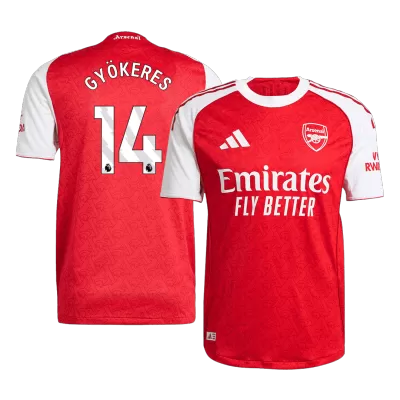 Arsenal GYÖKERES #14 Home Soccer Jersey 2025/26 - Player Version - acejersey