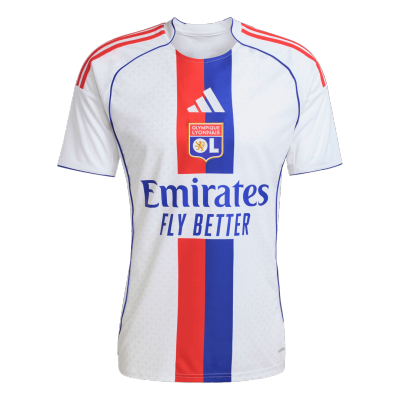 Men's Olympique Lyonnais Home Soccer Jersey 2025/26 - acejersey