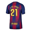 Barcelona F.DE JONG #21 Home Soccer Jersey 2025/26 - Player Version - acejersey