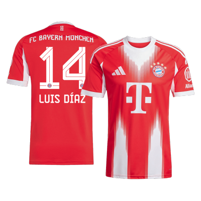 Bayern Munich LUIS DÍAZ #14 Home Soccer Jersey 2025/26 - acejersey