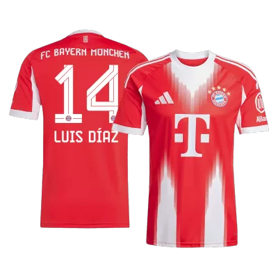 Bayern Munich LUIS DÍAZ #14 Home Soccer Jersey 2025/26 - acejersey