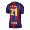 Barcelona F.DE JONG #21 Home Soccer Jersey 2025/26 - Player Version - UCL - acejersey