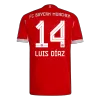 Bayern Munich LUIS DÍAZ #14 Home Soccer Jersey 2025/26 - Player Version - acejersey