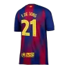 Barcelona F.DE JONG #21 Home Soccer Jersey 2025/26 - UCL - acejersey