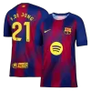 Barcelona F.DE JONG #21 Home Soccer Jersey 2025/26 - acejersey