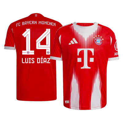 Bayern Munich LUIS DÍAZ #14 Home Soccer Jersey 2025/26 - Player Version - acejersey