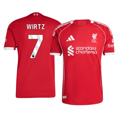 Liverpool WIRTZ #7 Home Soccer Jersey 2025/26 - Player Version - acejersey