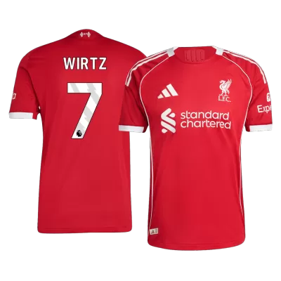 Liverpool WIRTZ #7 Home Soccer Jersey 2025/26 - Player Version - acejersey