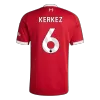 Men's Liverpool KERKEZ #6 Home Soccer Jersey 2025/26 - acejersey