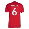 Liverpool KERKEZ #6 Home Soccer Jersey 2025/26 - Player Version - acejersey